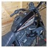 Harley Davidson Sportster - Schwarzes Leder Tankchap mit Tasche