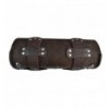 Genuine Brown Leather Tool Roll / Bag - Studded