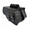 Motorcycle Leather Saddlebags C13A