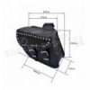 Motorcycle Leather Saddlebags C13A