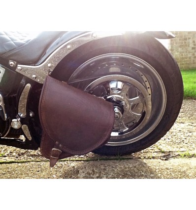 Harley Davidson Softail Brown Leather Saddle bag