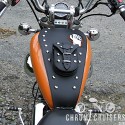 Yamaha XV535 Panzerplatte aus Leder mit Nieten