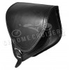 Motorcycle Black Leather Single Saddlebag Pannier