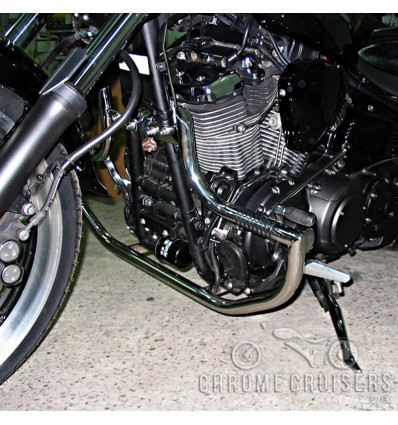 Yamaha XV1900 Rider Stainless Steel Engine Guard / Crash Bar with pegs