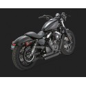 Harley Davidson Sportster (14-17) 2-INTO-2 SHORTSHOTS STAGGERED BLACK EXHAUST