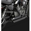 Harley Davidson Sportster (04-13) SHORTSHOTS STAGGERED BLACK EXHAUST