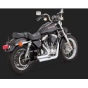 Harley Davidson Sportster (1999-2003) 2-IN-2 SHORTSHOTS VERSETZTER CHROMAUSPUFF