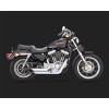 Harley Davidson Sportster (1999-2003) 2-INTO-2 SHORTSHOTS STAGGERED CHROME EXHAUST