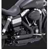 Harley Davidson Dyna (12-17) 2-INTO-2 SHORTSHOTS STAGGERED BLACK FULL EXHAUST SYSTEM