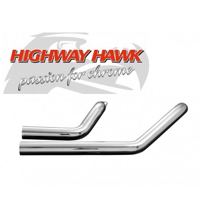 Suzuki C800 / M800 Intruder / C50 Boulevard / VL800 Volusia Shortcut Pipes Full Exhaust System - Chrome