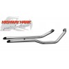 Yamaha XVS650 V-STAR Classic / Custom Highway Hawk Fat Pipes Staggered Full Exhaust System