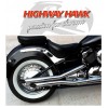 Yamaha XVS650 V-STAR Classic / Custom Highway Hawk Fat Pipes Staggered Full Exhaust System
