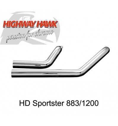 Harley Davidson Sportster 883/1200 (04-13) Highway Hawk Shortcut Pipes Full Exhaust System