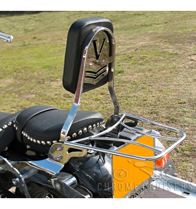 Honda VT125 Shadow Sissy bar / Passenger Backrest with luggage rack