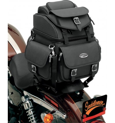 Saddlemen Back Seat / Sissy Bar Bag with Rider Backrest