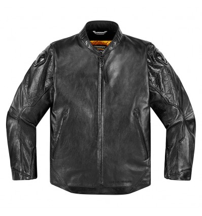 ICON One Thousand Retrograde Motorcycle Black Jacket