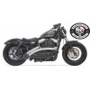 HD Sportster XL883/1200 Bassani Exhaust Radial Sweeper Chrome