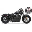 Harley Davidson Sportster XL883/1200 Bassani Auspuff Radialkehrmaschine Schwarz