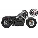 Harley Davidson Sportster XL883/1200 Bassani Exhaust Radial Sweeper Black