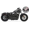 Harley Davidson Sportster XL883/1200 Bassani Exhaust Radial Sweeper Black