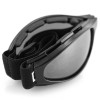 Bobster Crossfire Motorcycle Folding Goggle with Anti-Fog Smoked Lenses