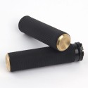 Arlen Ness Knurled Fusion Grips - Brass for Harley Davidson electronic throttle models