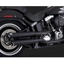 Harley Davidson Fat Boy (2007-2017) Vance & Hines Twin Slash 3-inch Slip-Ons - Black