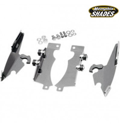 Yamaha XVS950 / XVS1300 V-Star Mounting Kit Trigger-Lock Memphis Shades Fats/Slim Polished