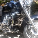 Triumph Rocket III CLASSIC / ROADSTER / TOURING Chrom Kühlerabdeckung Grillschutz