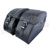 (C15A) Motorrad Echtes Leder Universal Satteltaschen / Packtaschen