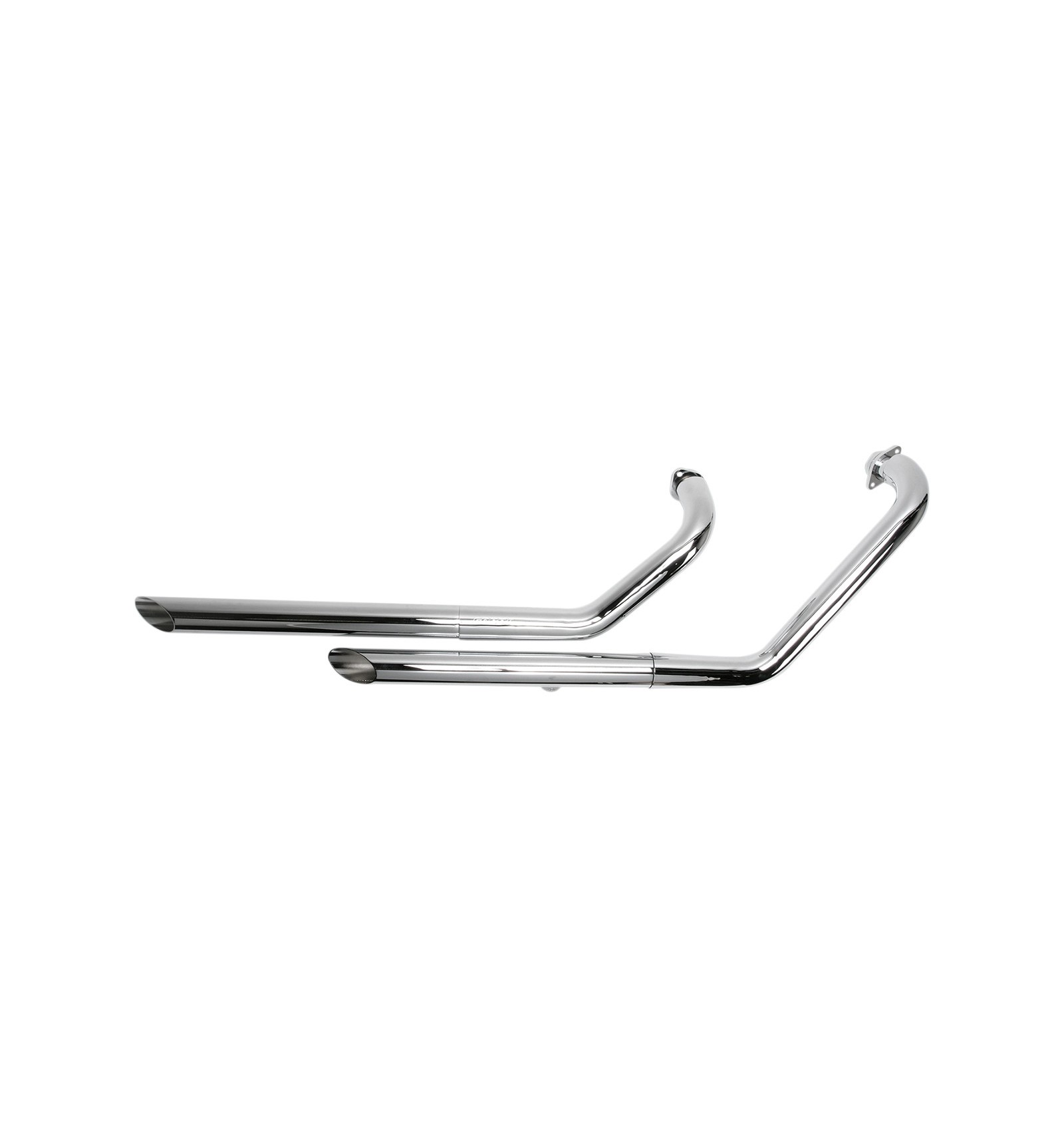 Chrome Slash Cut 2” Drag Pipes For Harley Softail FLST FXST 86-06 – Mid USA 90025