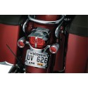 Kuryakyn Chrome Rücklichtabdeckung für Harley Davidson Softail Sportster Road King Dyna