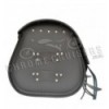 Motorcycle Black Leather Top Case / Rear Bag / Sissybar Bag with lock