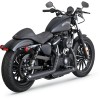 Harley Davidson Sportster (2014-2019) VANCE HINES TWIN SLASH 3-INCH SLIP-ONS BLACK