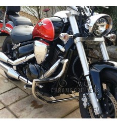 SUZUKI M 800 INTRUDER HIGHWAY CRASH BAR ENGINE GUARD PROTECTOR BUILT IN PEGS 