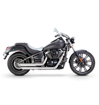 KAWASAKI VN900 VANCE & HINES EXHAUST SYSTEM TWIN SLASH STAGGERED CHROME