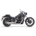KAWASAKI VN900 VANCE & HINES EXHAUST SYSTEM TWIN SLASH STAGGERED CHROME