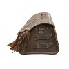 Motorcycle Black Leather Top Case / Rear Bag / Sissybar Bag Saddlebag K22B/E