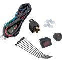 Motorcycle Universal Driving Light Wiring Kit Show Chrome