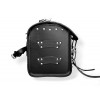 Motorcycle Black Leather Top Case / Rear Bag / Sissy bar Bag 18L