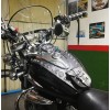 Suzuki VL125 Intruder Black Leather Tank Panel Cover Bra Chap - Studded