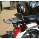 Honda VTX1300/1800 Custom Chrome Sissy Bar / Beifahrerrückenlehne mit Gepäckträger