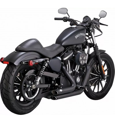 Harley Davidson Sportster (14-17) 2-INTO-2 SHORTSHOTS STAGGERED BLACK EXHAUST