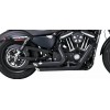 Harley Davidson Sportster (14-17) 2-INTO-2 SHORTSHOTS STAGGERED BLACK EXHAUST