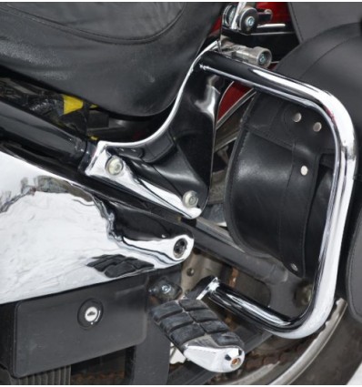 Kawasaki VN800 CLASSIC Chrome Rear Crash Bars / Saddlebag Guards