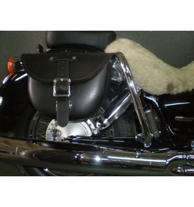 Honda VT750 C4 RC50 (2004-2007) Shadow Chrome Rear Crash Saddlebag Guards