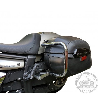 YAMAHA XVS950 V-STAR TOURER Chrome Rear Crash Bars / Saddlebag Guards