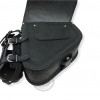 Harley Davidson Softail Breakout Fatboy Punisher Black Leather Bag Pannier Saddlebag Case