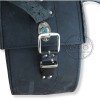 Motorrad Schwarzes Leder Große Satteltaschen (Paar) C5B