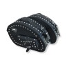 Motorrad Schwarzes Leder Große Satteltaschen (Paar) C5B
